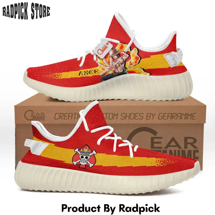 Portgas d ace symbol yeezy shoes anime sneakers  rp163163163